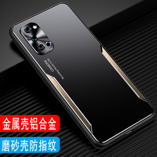 opporeno4手机壳金属男款reno4se磨砂壳reno4pro外壳，rano4保护套镜头圈全包，锋战士软边硅胶壳防摔超薄