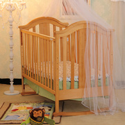 婴儿床实木新生儿拼接大床边床宝宝床欧盟安全认证环保无味全榉木