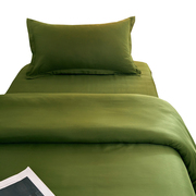宿舍床上三件套学生军训床单军绿色被套被褥宿舍一整套被子六件套
