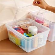 婴儿用品奶瓶收纳箱家用宝宝，餐具储存盒翻盖式玩具，零食收纳盒大号