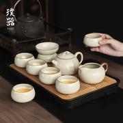 黄汝窑茶壶茶杯功夫茶具套装轻奢高档家用客厅茶道喝茶泡茶整套