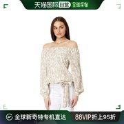 美国直邮vince camuto 女士 衬衫牛仔露肩上衣