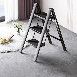 家用梯子折叠梯伸缩加厚铝合金，多功能人字梯三四步小型楼梯小梯凳