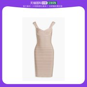 香港直邮潮奢 Herve Leger 荷芙妮格 女士绷带迷你连衣裙