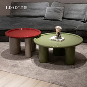 ldad北欧意式圆形茶几大小，组合现代简约小户型，设计师时尚烤漆茶桌