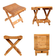 楠竹折叠小凳子小板凳便携式户外实木马扎凳钓鱼椅子儿童折叠家用