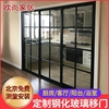 北京极窄双层中控钢化玻璃客厅厨房卫生间阳台卧室隔断推拉门