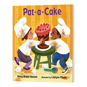 英文原版pat-a-cake烘焙蛋糕2-5岁儿童启蒙童谣，绘本marybrigidbarrett纸，板书英文版进口英语原版书籍