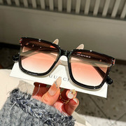 韩版大框防紫外线墨镜TR90立体平面网红潮女腮红高品质遮阳太阳镜