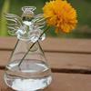 透明天使花瓶水晶玻璃花瓶插花器皿水培容器家居装饰品