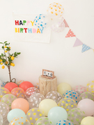 波点气球儿童生日派对创意小清新彩色波点圆点，场景布置装饰用品