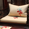 新中式红木沙发坐垫防滑实木家具罗汉床垫子四季通用棉麻座垫定制