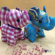 泰国布艺小象公仔摆件吉祥象旅游纪念品，可爱大象女孩生日礼物