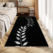 促卧室地毯床边毯主卧房间，加厚防滑耐脏地垫床下可坐可睡脚垫飘新