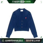 香港直邮ami深蓝色女士，针织衫毛衣fkc010-001-491