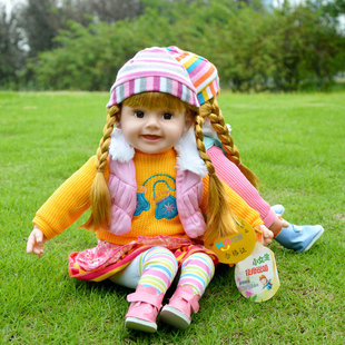 儿童会说话的娃娃玩具女孩，智能对话洋娃娃公主，仿真软胶婴儿布娃娃