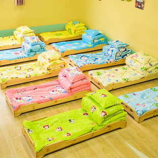 幼儿园被子三件套纯棉儿童被褥六件套含芯宝宝午休入园床品可拆洗