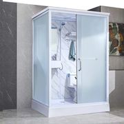 新世爵(新世爵)集成淋浴房长方形，带马桶蹲坑一体式整体卫浴卫生间玻璃隔断