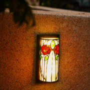 「夜色蔷薇」故我今我蒂凡尼玻璃灯蔷薇图案客厅卧室庭院氛围壁灯