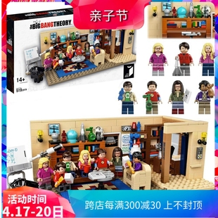 中国积木创意系列美剧生活大爆炸21302儿童益智拼装玩具建筑模型