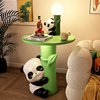 大熊猫创意边几落地摆件沙发旁置物家居装饰品电视柜客厅实用可爱