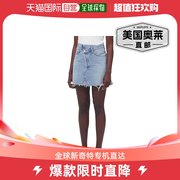 agolde女式毛边迷你牛仔裙，-符号美国奥莱直发