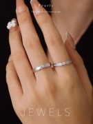 18k金对戒结婚戒指，镶嵌天然钻石，求婚戒指情侣对戒