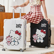 行李箱登机箱，20寸涂鸦凯蒂猫可爱密码箱，高颜值子母箱厚防爆旅行箱