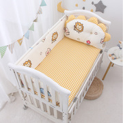 婴儿床床围防k撞软包纯棉可拆洗宝宝拼接床床围护栏新生儿床