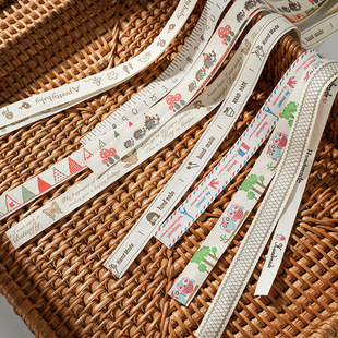 纯棉领标服装水洗商标织唛袖标侧标，童装丝印布布带(布布带)织带带子布条布