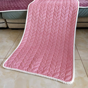 短毛绒沙发坐垫防滑四季通用红实木冬季座垫皮布艺沙发长椅垫子