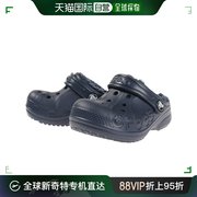 日潮跑腿卡骆驰Crocs儿童青少年凉鞋Baya内衬木屐幼儿海军20715.0