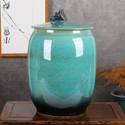 景德镇陶瓷米缸米桶带盖茶叶罐，密封茶饼缸家用水缸防潮杂粮缸米箱