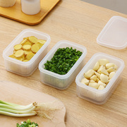 厨房葱姜蒜收纳盒冷冻冰箱保鲜盒食品级葱花备菜专用分装盒子家用