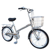 日本自行车内变速单车通勤车成人老年不锈钢车架20寸轻便