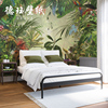 东南亚墙纸热带雨林田园绿色植物叶子壁纸客厅卧室定制壁画背景墙