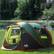 户外露营帐篷3-4-5-8人加厚折叠防潮垫充气垫全自动野外野营便携