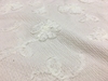 素雅森系白色褶皱天丝棉，底立体盘花刺绣涤棉，面料春夏连衣裙布料