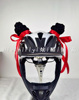 儿童平衡车轮滑雪成人摩托车，电动头盔装饰品哪吒头饰造型