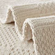 高档加厚棉麻沙发垫春夏，亚麻坐垫子，四季通用简约纯色盖布垫巾