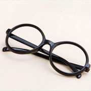 成人小号韩版复古装饰圆框眼镜框 阿拉蕾哈利波特圆形无镜片塑料
