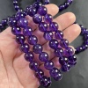 纯天然乌拉圭10mm紫水晶单圈手链，性价比高紫色，水晶手串礼物女
