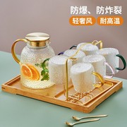 冷水壶耐高温加厚玻璃凉水壶家用水杯套装茶具水壶果茶壶大容量