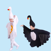 儿童卡通动物表演服舞台大雁小天鹅造型舞蹈服亲子衣演出服装