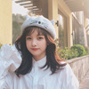 羊毛贝雷帽女日系韩版甜美可爱猫咪耳朵画家帽子百搭毛线蓓蕾帽潮