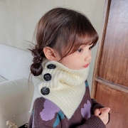 儿童假领子宝宝针织围巾婴儿高领护颈小围脖冬季百搭套头保暖假领