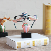 创意可爱动物眼镜，搁架眼镜店装饰品办公室，摆件礼物桌面眼镜支架