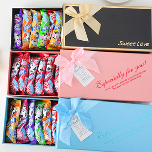 阿尔卑斯棒棒糖葡萄包包，送女友三八女神，礼物生日创意方形礼盒