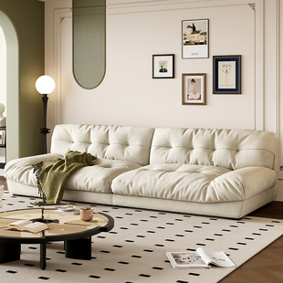 baxter云朵沙发布艺小户型意式客厅现代简约北欧羽绒法式奶油风
