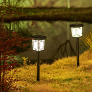 中式草坪灯太阳能户外防水庭院灯，复古花园装饰地灯地插别墅景观灯